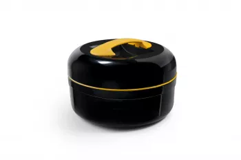 Cutie pentru pranz Ibili-Lunch away plastic 20x16 cm negru/portocaliu 