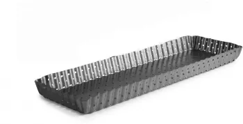 Forma dreptunghiulara perforata Ibili-Crous otel 35x11cm gri 