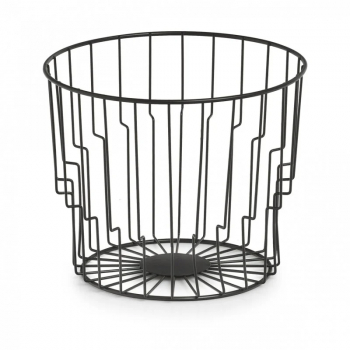 Fructiera Zeller metal 24x19.5 cm negru