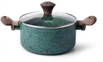 Oala Fissman-Malachite aluminiu verde/maro 