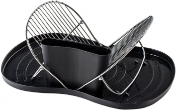 Scurgator vase Excellent Houseware polipropilena/otel inoxidabil 46x36 cm negru