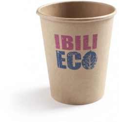 Set 12 pahare Ibili-Eco hartie kraft 7.5x9cm maro 