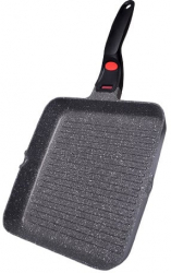 Tigaie grill cu maner detasabil Fissman-La Granite 28x4 5cm aluminiu gri 