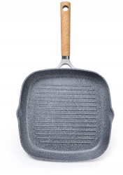 Tigaie grill Fissman-Shadow Borneo 28x4 5cm aluminiu gri 