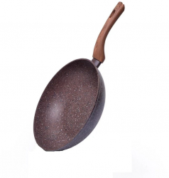Tigaie wok Fissman-Magic Brown 24x7cm aluminiu maro 