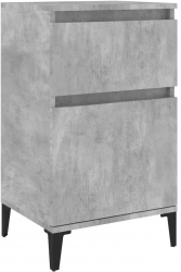 vidaXL Noptiera gri beton 40x35x70 cm 