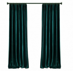 Draperii Catifea Verde Smarald opace 100 - 2 buc x 150 cm L / 240 cm H 