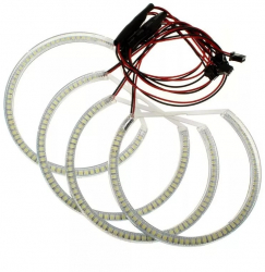 Kit 4 Inele Angel Eyes SMD pentru BMW X5 E53 cu Facelift si cu inele din fabrica 2x127mm + 2x146mm 