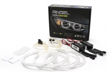 Kit Angel Eyes CCFL BMW X5 E53 cu facelift si cu inele din fabrica 2x127mm + 2x146mm 