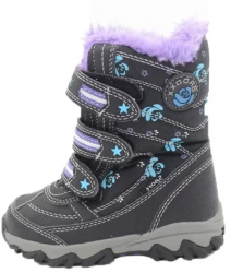 Ghete imblanite pentru fetite Badoxx 3XC6428N-25 Negru 