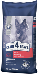 Hrana uscata Caini Activi Club 4 Paws Premium 20kg