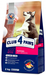 Hrana uscata completa pentru catei juniori de toate rasele Club 4 Paws Cu pui 2kg 