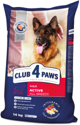 Hrana uscata pentru caini activi Premium Club 4 Paws 14 kg 