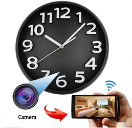 Camera Spion WIFI TSS-CPN01 Ascunsa in Ceas de Perete Inregistrare Audio- Video Full HD 5MP Activare la Miscare si Aplicatie Live 