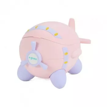 Olita in forma de avion cu elice U-Grow dimensiune 39 x 30 x 28 cm Roz 