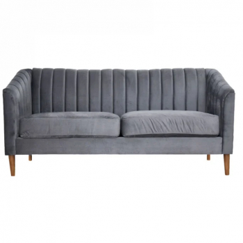 Canapea Belle 208x80x85 cm Material Catifea Gri 