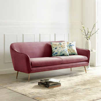 Canapea Prestige 194x83x86 cm Catifea Roz 