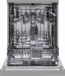 Masina de spalat vase Heinner HDW-FS6062DSE++ 12 seturi 6 programe Clasa E Aquastop Pornire programata 60 cm Argintiu 