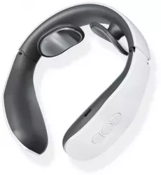 Aparat inteligent de masaj cervical SIKS® 4 moduri de masaj 15 niveluri doua capete alb/gri 