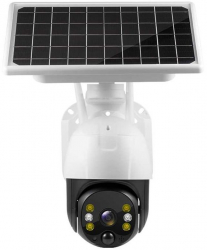 Camera de Supraveghere 4G cu Panou Solar PTZ Full HD 3MP Slot SD Card IR 30m TSS-S10+4G 