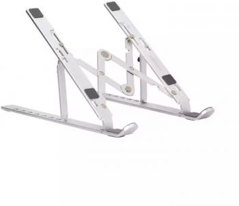 Suport laptop SIKS&reg pliabil universal aluminiu rezistent argintiu 