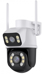 Camera de Supraveghere Profesionala WIFI PTZ TSS-Q25 cu 2 Lentile Full HD Night Vision Audio-Video Detectia Miscarii Slot card 
