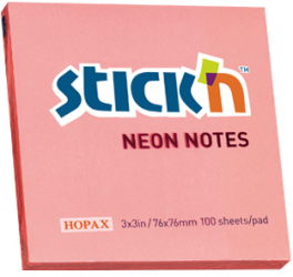 Notes Autoadeziv 76 X 76 Mm 100 File Stickn - Corai Neon 
