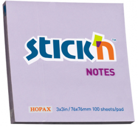 Notes Autoadeziv 76 X 76 Mm 100 File Stickn - Lila Pastel 