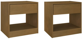 vidaXL Noptiere 2 buc. maro miere 40x31x40 cm lemn masiv de pin 