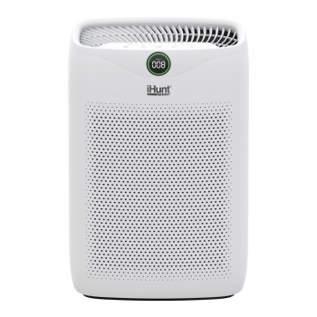 Purificator aer iHunt Air Purifier Smart 200 m3/h filtru True HEPA Wi-Fi Alb 