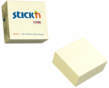 Cub Notes Autoadeziv 76 X 76 Mm 400 File Stickn - Galben Pastel 