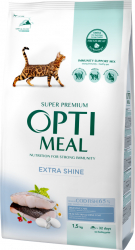 Hrana uscata completa Optimeal pentru pisici - continut ridicat de cod 1.5 kg 