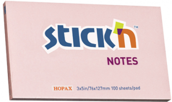 Notes Autoadeziv 76 X 127 Mm 100 File Stickn - Roz Pastel 