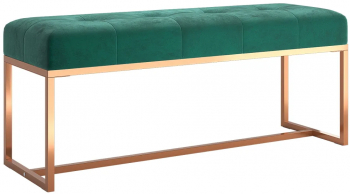 vidaXL Banca verde inchis 110x36x45 cm catifea 