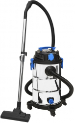 vidaXL Aspirator cu aspirare umeda si uscata 1200 W argintiu 30 L 
