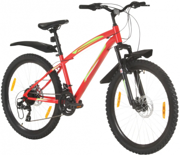 vidaXL Bicicleta montana cu 21 viteze roata 26 inci 36 cm rosu