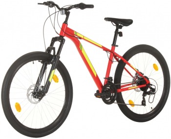 vidaXL Bicicleta montana cu 21 viteze roata 27 5 inci rosu 38 cm 