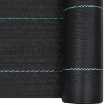 vidaXL Membrana antiburuieni and antiradacini negru 1x10 m PP 