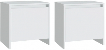 vidaXL Noptiere 2 buc. alb 45x34x44 5 cm PAL 