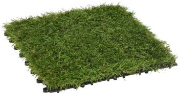 vidaXL Placi de iarba artificiala 11 buc verde 30x30 cm 
