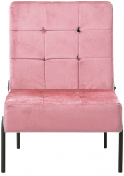vidaXL Scaun de relaxare roz 65x79x87 cm catifea 