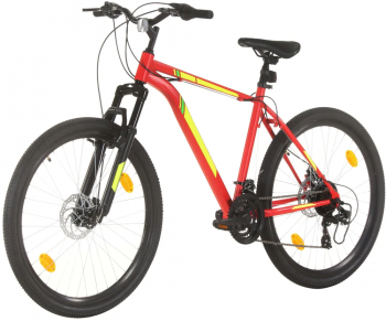 vidaXL Bicicleta montana cu 21 viteze roata 27 5 inci rosu 42 cm 