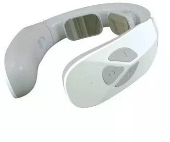 Aparat Inteligent de Masaj Cervical SIKS 15 Niveluri Cu Baterii Alb/Gri 