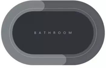 Covor de Baie Antiderapant SIKS Model &bdquo Bathroom&rdquo Oval 57 x 38 cm 