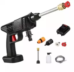 Dispozitiv De Spalat Cu Presiune SIKS Tip Pistol Acumulator Reincarcabil Presiune 25 Bar Maner Ergonomic Recipient Spuma si Filtru Incl 
