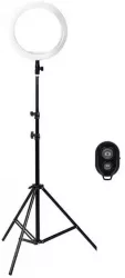 Lampa Circulara cu LED pentru Fotografii SIKS 120 LED-uri Conectivitate USB Trepied 10 inch Telecomanda Selfie Inclusa Ring Light 
