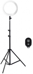 Lampa Circulara cu LED pentru Fotografii SIKS 80 LED-uri Conectivitate USB Trepied 8 inch Telecomanda Selfie Inclusa Ring Light 