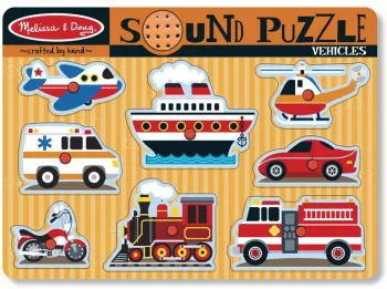 Puzzle cu sunete Vehicule Melissa and Doug 