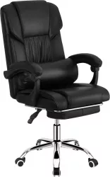 Scaun de birou piele eco neagra ARNAUD 2 NEW 