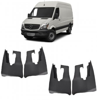 Set aparatori noroi fata spate Mercedes Sprinter 2006-2017 ® ALM 